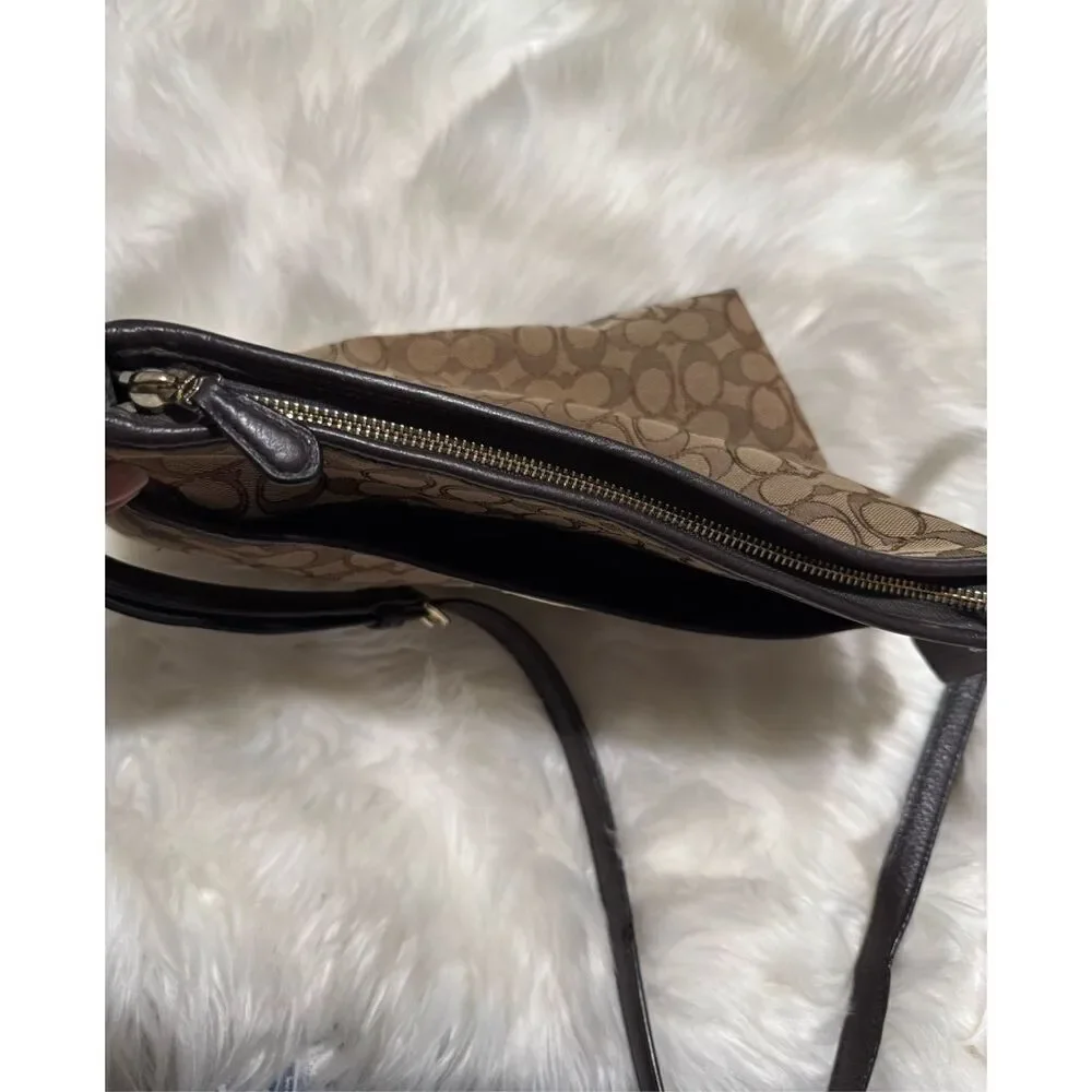 Coach signature crossbody